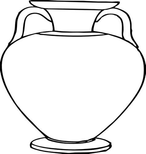 large clay water pots colouring pages clipart  clipart