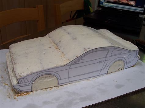 Just Outta The Oven Mustang Bullit Car Cake Tutorial