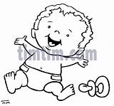 Drawing Baby Diaper Pacifier Getdrawings Clipartmag Cartoon sketch template