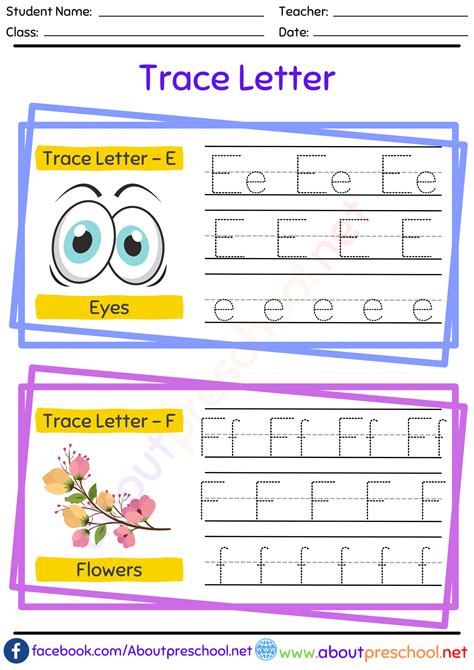 trace letter    preschool