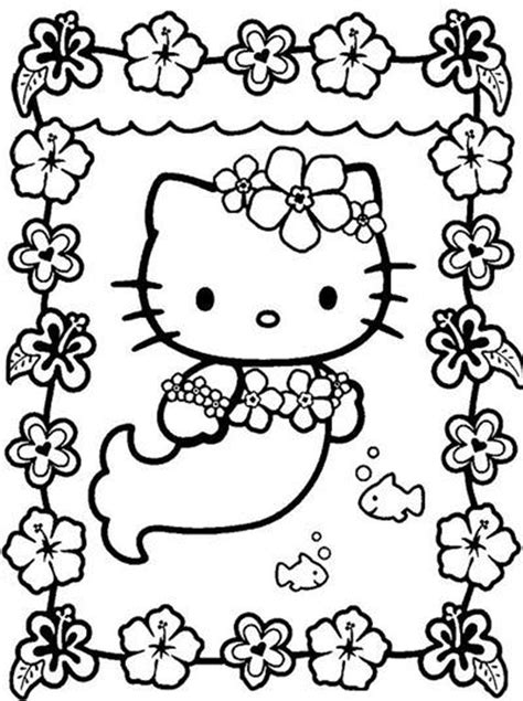 kitty coloring pages  girls printable kids colouring pages