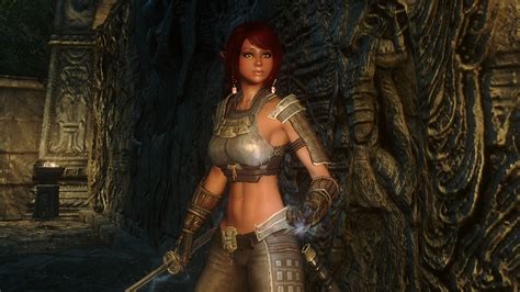 female blades light armor at skyrim nexus mods and community