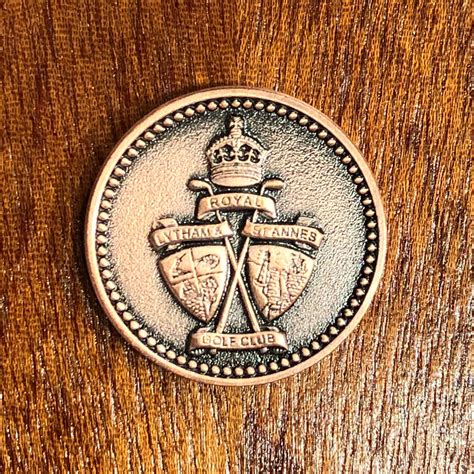 heritage double sided coin  royal lytham pro golf shop