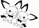 Coloring Pichu Friend Color sketch template