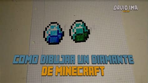 Como Dibujar Un Diamante De Minecraft Pixel Art 8 Bits