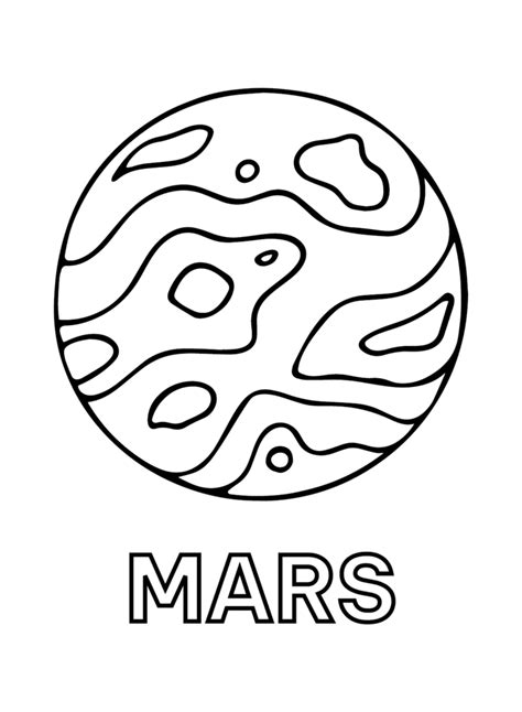 mars coloring pages printable