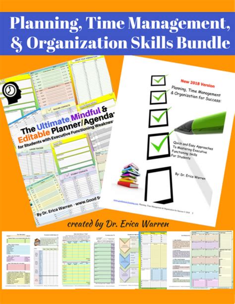 planning time management  organization skills bundle