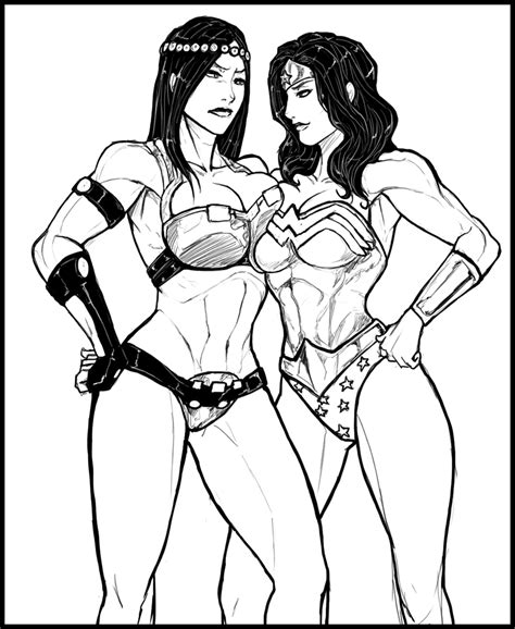 Black Canary And Wonder Woman Sex Slaves Justice League Lesbians Luscious