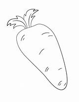 Carrot Coloring Pages Drawing Carrots Printable Paper Getdrawings Dot Work Puzzle Categories sketch template