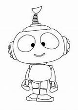 Robot Coloring Pages Rob Printable Crafts Kids Monsters Aliens Pano Seç Sheet Robots sketch template