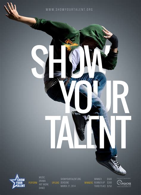 show  talent poster  behance