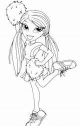 Coloring Cheerleader Pages Cheerleading Bratz Printable Kids Print Color Girls Cheer Colouring Sheets Bestcoloringpagesforkids Girl Cute Disney Colour Barbie American sketch template