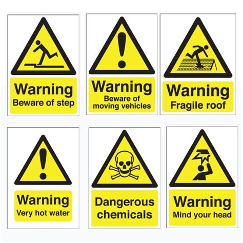 warning signs safety signs  notices gambaran