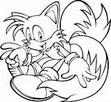 Tails Sonic Coloring Pages Printable Hedgehog Naruto Getcolorings Print Colo Getdrawings Color Template sketch template