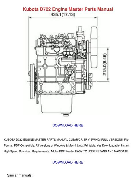 kubota  engine master parts manual  elanacrutchfield issuu