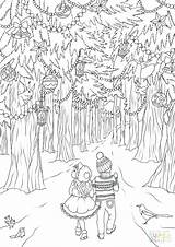 Forest Coloring Pages Enchanted Printable Getcolorings Drawing Print Getdrawings sketch template