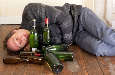 Sad And Drunk Man Stock Image Image Of Intoxicated Indoor 9179627