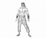 Liu Mortal Kang Coloring Fire Combat Kombat Hang Pages Template sketch template