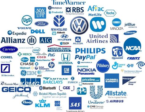 companies  blue logos
