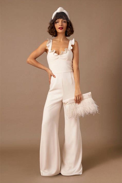 33 White Jumpsuits For Weddings Elopements And Minimonies Skip The
