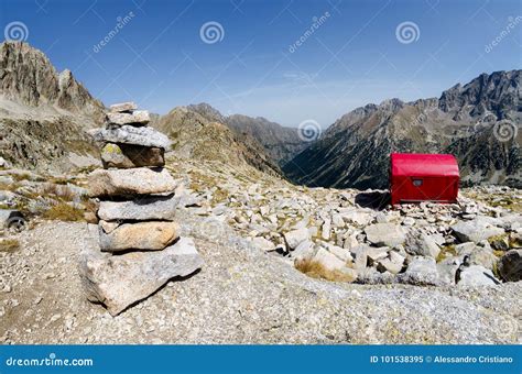 bivouac mountain shelter stock image image  europe