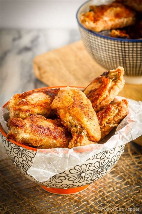 crispy oven baked wings bake eat repeat recipe chicken wing