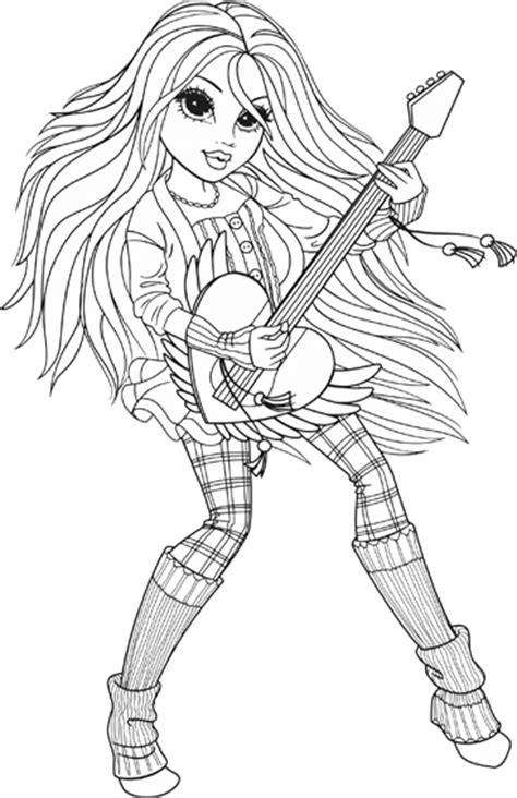 baby rock stars coloring pages