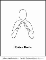 Makaton Signs Sign Language Symbols Learn House British School Printables Simple Bsl Go Visit Rules Asl sketch template