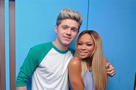 picture of one direction s niall horan with x factor starlet tamera foster ahead of potential