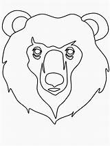 Coloring Pages Animals Bears Bear Face K3 Animal Faces Realistic Print Color Kids Advertisement Book sketch template