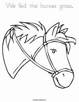 Horse Coloring Pages Horses Cheval Fed Noir Grass Est Le Cowboy Noodle Color Twisty Print Head Mercer Mayer Rodeo Built sketch template