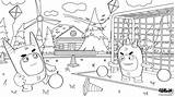 Oddbods Coloring Pages Printable Fuse Pogo sketch template