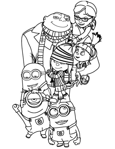 despicable  coloring pages  print squid army