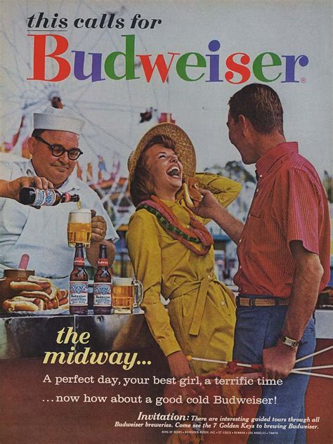 beer in ads 3647 budweiser on the midway brookston beer bulletin