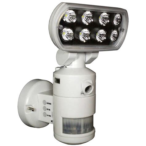 versonel nightwatcher pro motorized led security motion tracking flood light  color camera