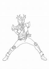 Kamen Rider Agito sketch template