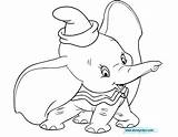 Dumbo Coloring Pages Disneyclips Funstuff sketch template