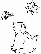 Coloring Pages Dogs Dog Cliparts Cheerleader Stick Figure Animals Winter Babies Some Frisbee Library Clip Snowflake Butterfly Clipart sketch template