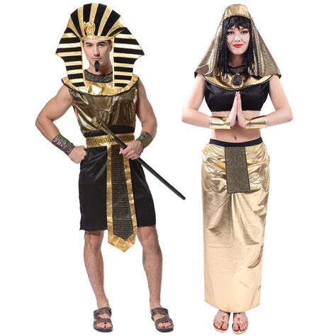 Halloween Costume For Adult Mens Egyptian Pharaoh King Clothes Egyptian