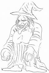 Hag Drawing Witch Old Weekly Wayne Tully Horror sketch template