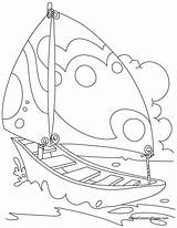 Yacht Coloring Pages Sea Getcolorings sketch template