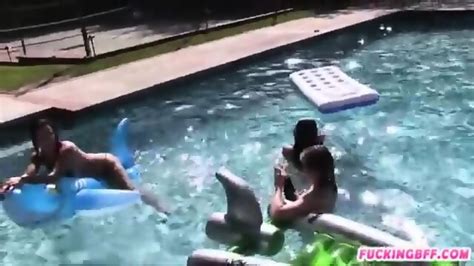 Wild Pool Party Turns Into Hot Group Sex With Sexy Besties