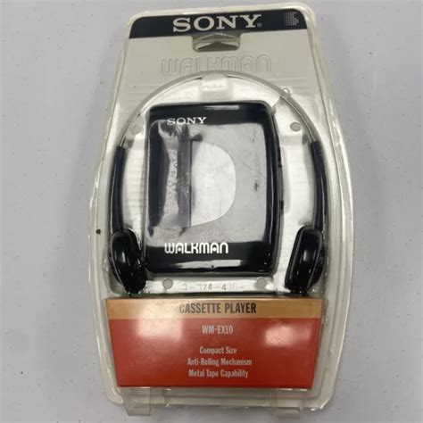 vintage sony walkman wm  cassette tape player   package metal tape  picclick