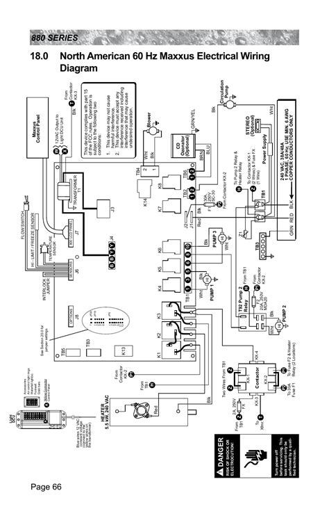 north american  hz maxxus electrical wiring diagram sundance spas altamar  user manual
