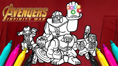 lego avengers infinity war coloring sheets coloringpages