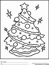 Christmas Coloring Tree Pages Printable Kids Choose Board Decorations sketch template