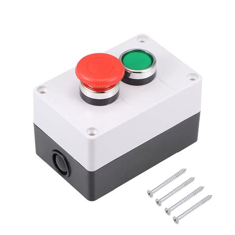 push button switch box momentary green switches  emergency stop