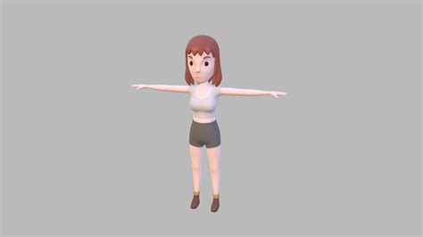 cartoongirl007 girl buy royalty free 3d model by bariacg [a9d6bd8