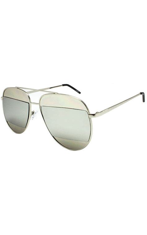 silver oversized aviator sunglasses sonnenbrille