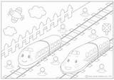 Shinkansen Printablecolouringpages sketch template